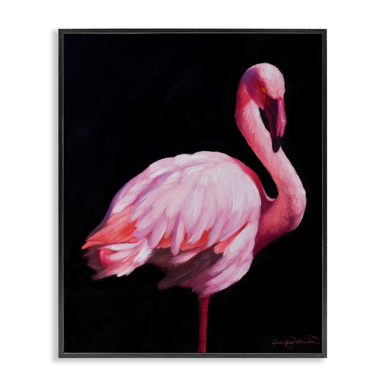 Stupell Industries Elegant & Exotic Flamingo Framed Giclee, design by James Corwin